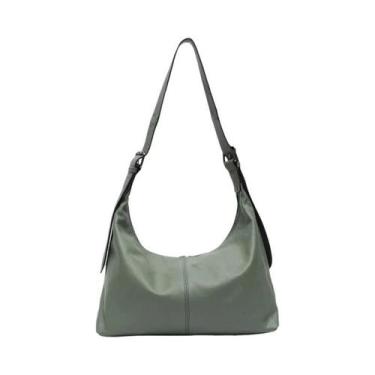 Imagem de Bolsa Transversal Grande Feminina Em Couro Legítimo Com Alça Larga Cas