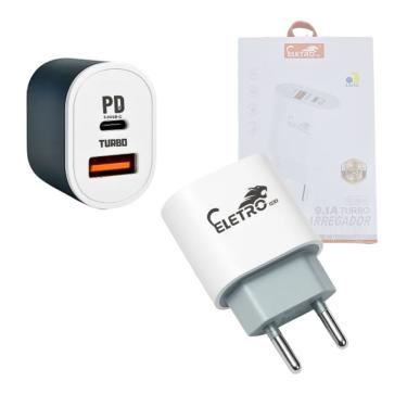 Imagem de Fonte Carregador 9.1a Com 02 Portas Usb E Tipo-c 40w