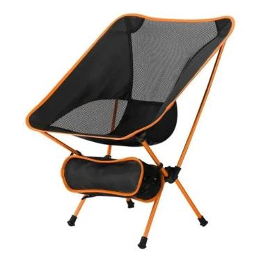 Imagem de Cadeira Camping Dobravel Portatil Com Bolsa De Transporte Preto