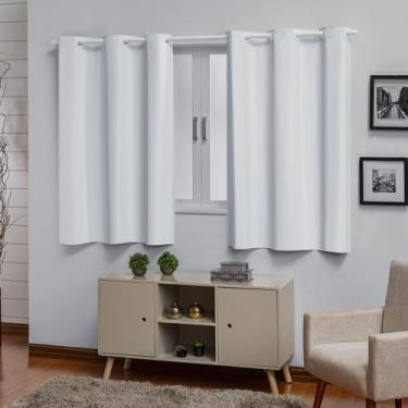 Imagem de Cortina Corta Luz 2,20 X 1,30 Para Quarto Janela Pequena PVC - Casa Im