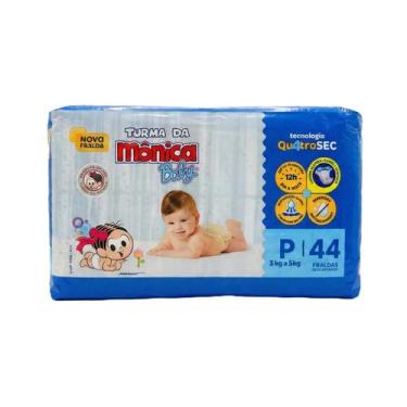 Imagem de Fralda Turma da Mônica Baby Tamanho P 44 Unidades