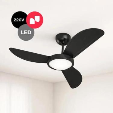 Imagem de Ventilador de Teto com LED 96cm Silencioso Econômico Baixo Consumo 220