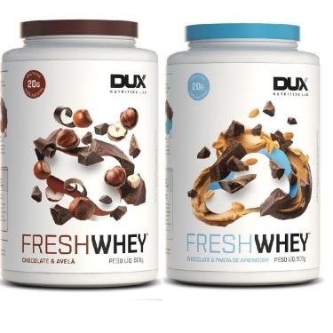 Imagem de 2x FreshWhey Chocolate Avelã e Choco Pasta Dux 900g-Unissex