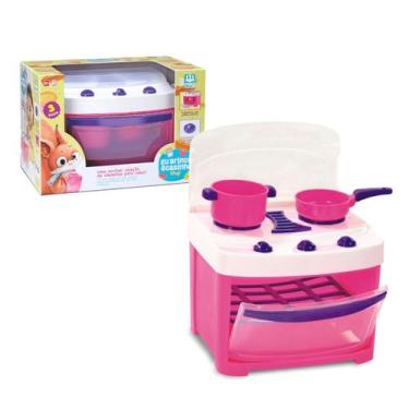Imagem de Kit Eu Brinco De Casinha Fogao Chef Com Panelinhas Cozinha - NIG Brinq