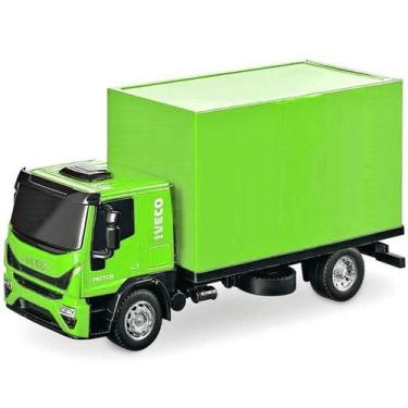 Imagem de Caminhão Iveco Tector Baú que Abre Usual 451 - Usual Brinquedos, Verde
