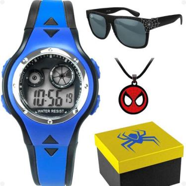 Imagem de Relogio Digital Menino Infantil azul menino silicone esportivo praia q