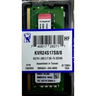 Imagem de Memoria   8gb P/ Notebook Kingston Ddr4 2400mhz Kvr24s17s8/8