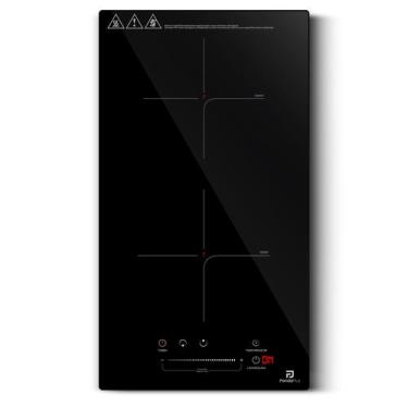 Imagem de Cooktop Indução 2 Bocas PandaPlus 3500W Preto Turbo 220V Embutir Banca