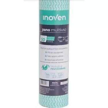 Imagem de Pano Multiuso Wiper Inoven Verde 28cm x 25m Rolo Viscose Poliéster Abs