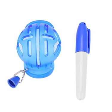 Imagem de Vbest life Ferramenta de alinhamento de forro de golfBall com caneta acessórios para bola de golfe para homens e mulheres e crianças (azul)