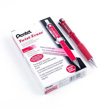 Imagem de Pentel Lapiseira Twist-Erase III, 0,7 mm, tubo vermelho, 12 unidades (QE517B)