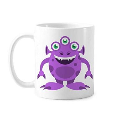 Imagem de Caneca alienígena monstro alienígena roxo cerâmica cerâmica xícara de café louça
