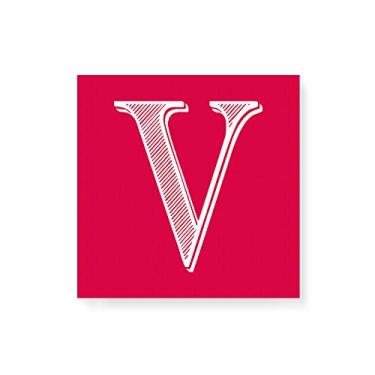 Imagem de Arte Maníacos Quadro Decorativo em Tela Canvas Letra V Love - 50x50cm