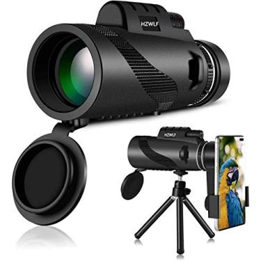 Imagem de 2021 O mais recente telescópio monocular, telescópio HD de alta potência 40x60, com suporte para smartphone e tripé, para viagens de observação de pássaros