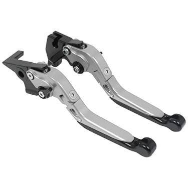 Imagem de Alavanca de freio de motocicleta Para Y-amaha FZ8 FZ-8 2011-2015 motocicleta ajustável dobrável kit de alavancas de embreagem com logotipo