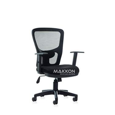 Imagem de Cadeira Escritório Diretor Preta MK-4004 - Makkon