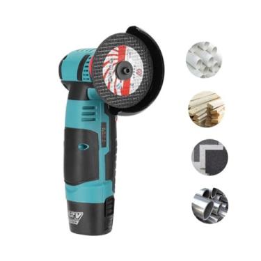 Imagem de Esmerilhadeira Portatil Lixadeira Serra Angular Sem Fio Corte Polimento Ferro Ceramica Madeira Aço Multiuso Potente Resistente Cabo Ergonomico