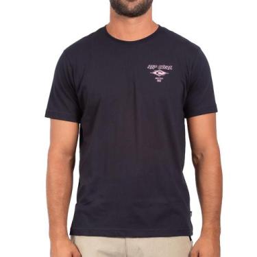 Imagem de Camiseta Rip Curl Fadeout Essential Sm24 Masculina Preto