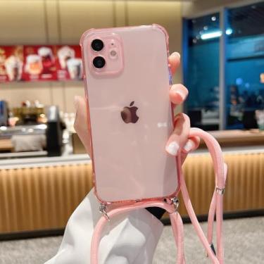 Imagem de Capa de telefone de silicone líquido com alça de gola cruzada com fio para iPhone 13 12 MiNi 11 Pro X XR XS Max 6s 7 8 Plus SE,1, para iPhone 13 Pro Max