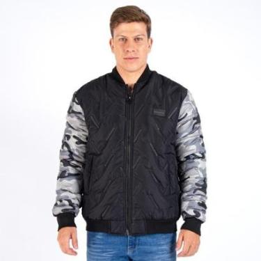 Imagem de Jaqueta Puffer Masculina Bolso Frontal Ultraleve Camuflada-Masculino