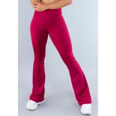 Imagem de Calça Feminina Flare Estampada Pantalona Cintura Alta Mvb Modas-Feminino