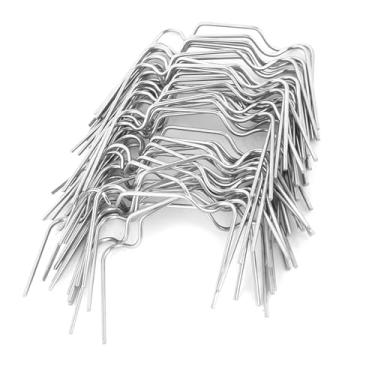 Imagem de 50 peças de mini clipes de estufa para pendurar, clipes de envidraçamento de estufa para frete portuário clipes de painel de estufa de aço inoxidável clipes de jardim tipo W painéis de substituição de