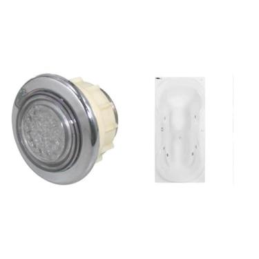 Imagem de Banheira de Hidromassagem Due Gran Luxo P2-110v - com Aquecedor e Cromoterapia Branco