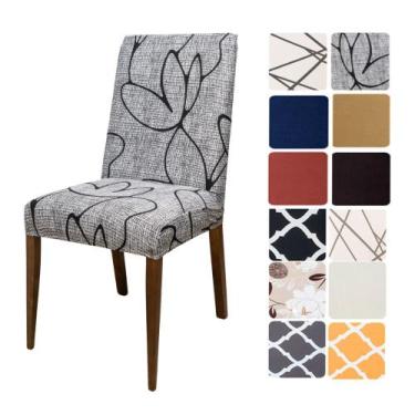 Imagem de Kit 4 Capas de Cadeira Spandex Sala de Jantar Premium - CDCS, Tulipa