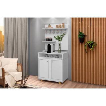 Imagem de Cantinho Do Café 2 Portas Star Branco - Rede Móveis - REDE MOVEIS