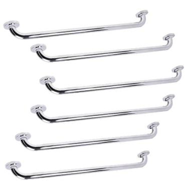 Imagem de Alça Barra Apoio Kit 5 Uni Inox 70cm Acessibilidade Criança Idoso Gest