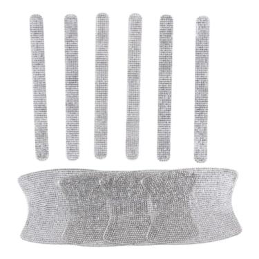 Imagem de BYOBYO Conjunto de 10 peças de puxador de porta de carro de cristal brilhante protetor de strass capa de maçaneta de porta de carro adesivos protetores de arranhões para mulheres decorações de carro