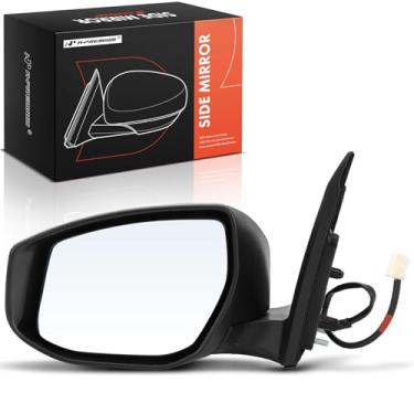 Imagem de A-Premium Espelho retrovisor elétrico do lado do motorista - compatível com Nissan Sentra 2013 2014 2015 - espelho retrovisor externo preto dobrável manual - Substituição # 96302-3SG0B