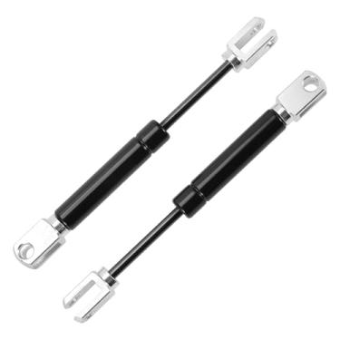 Imagem de Motoforti Suportes de elevação universais Struts mola a gás 7 polegadas/180 mm 55Ib/245N/25 kg aço carbono preto 2 peças