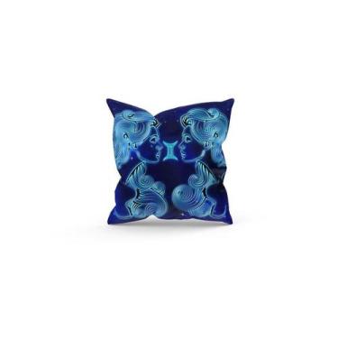 Imagem de Almofada Decorativa Cheia c/ Zíper 25x25 Gêmeos - Deluzz