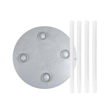 Imagem de BASE DE SUSTENTAÇÃO (15 cm) + 4 VARINHAS PARA BOLO BLUE STAR