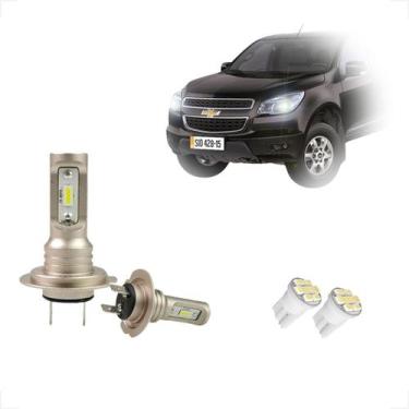 Imagem de Kit Lâmpadas de Led Code Nano 8000k Farol Alto Baixo S10 2012 2013 201