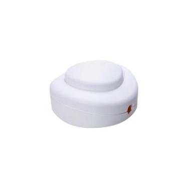 Imagem de Botão Redondo Interruptor Branco de Pé Para Piso Luminárias Abajures L