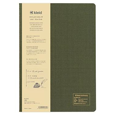 Imagem de Kleid Caderno Kleid 8902, caderno quadriculado de 2 mm, A5, quadrado de 2 mm, verde-oliva
