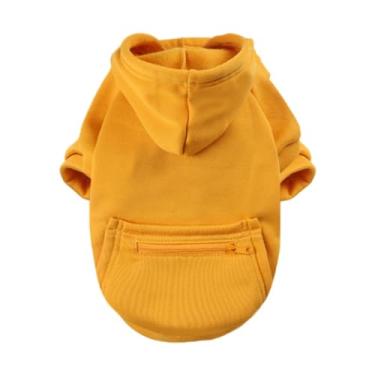 Imagem de Generic Cão com capuz roupas para cães camisola com zíper bolso custume macio quente casaco para cães moletom para cães roupas de inverno para gato filhote de, 2xl