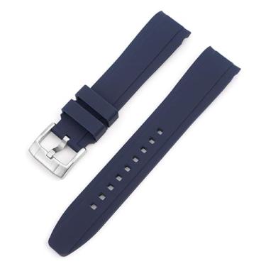 Imagem de Sunnyson Pulseira de relógio macia compatível com Casio duro, pulseiras de silicone de 22 mm compatíveis com Casio MDV106-1AV 200 M WR Relógio de mergulho preto (MDV106-1A) para homens e mulheres