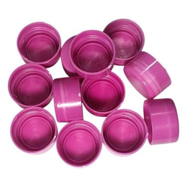 Imagem de Tampa De Tubete 3cm Rosa Brilhante Com Rosca - 1000 Unidades - Russo A