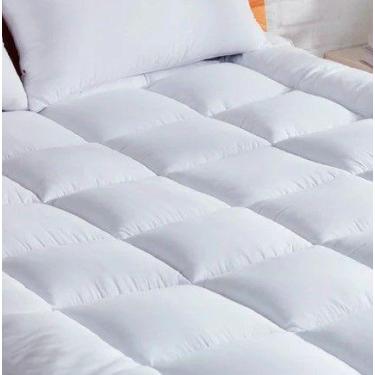 Imagem de Protetor De Colchão Pillow Top Casal Padrão Micropercal 400 Fios Com E