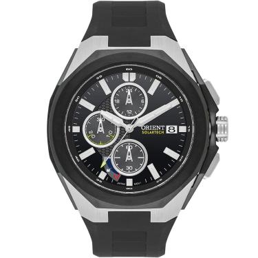 Imagem de Relógio ORIENT masculino solartech preto MBSPC049 P1PX