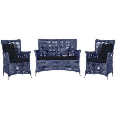 Imagem de  Jogo Sofá e 2 Poltronas de Área Igapó Alumínio