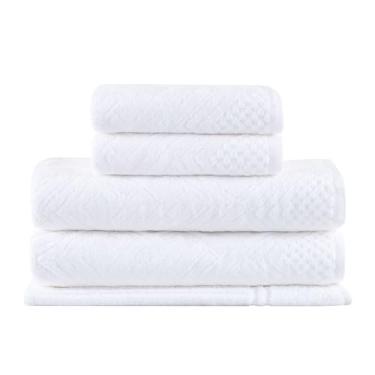 Imagem de Jogo de Toalhas Buddemeyer Geo Banho 5 peças Branco