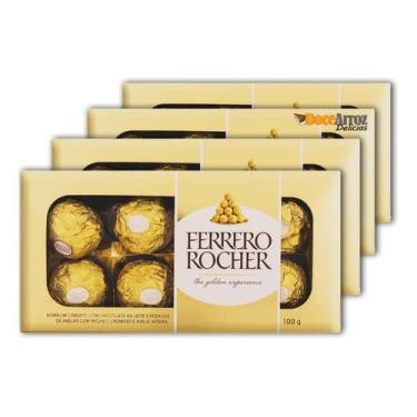 Imagem de Chocolate Ferrero Rocher Kit Com 6 Un De 100gr