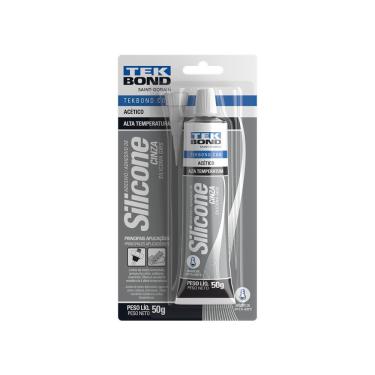 Imagem de Silicone Acético 50gr Cinza Alta Temperatura - Tekbond