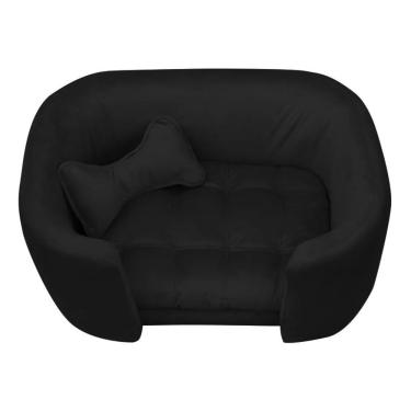 Imagem de Cama Pet Poltrona Baby Hanna Veludo - Ssx Multicoisas Cor Preto