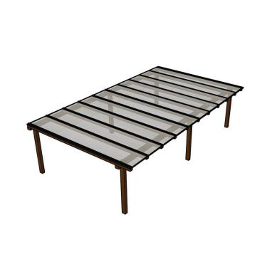 Imagem de Kit Policarbonato Cristal 6mm 7,00m X 6,00m - Perfis Naturais