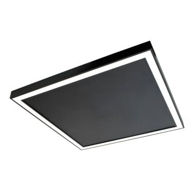 Imagem de Plafon Newline Fit Edge Pl0124 32w 62cm Bivolt Preto 3000k Luz Amarela